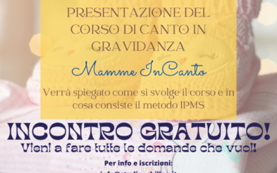 PRESENTAZIONE “Mamme InCanto”